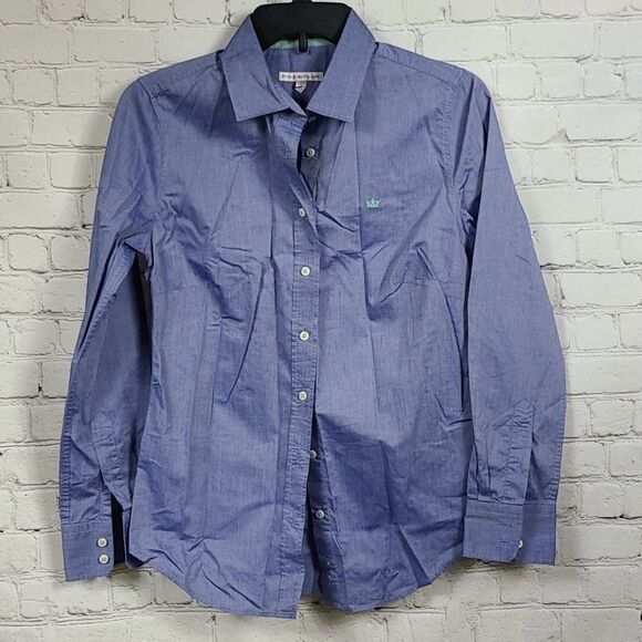 Peter Millar 👑 Blue British Luxurious Dress Shirt Long Sleeve Button Down - Picture 1 of 7